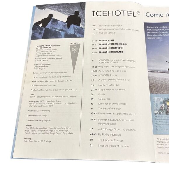 IceHotel Absolute Icebar Y2K Magazine Sweden Ephemera - Picture 3 of 4